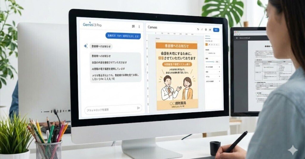 Gemini 3 Pro＋Canvas機能でポスターを作成する｜濱口貴光@AIとデータ