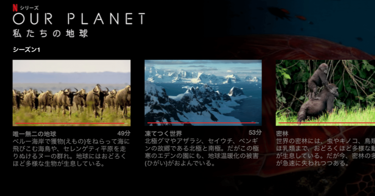 Our Planet 私たちの地球 平木隆太 Note