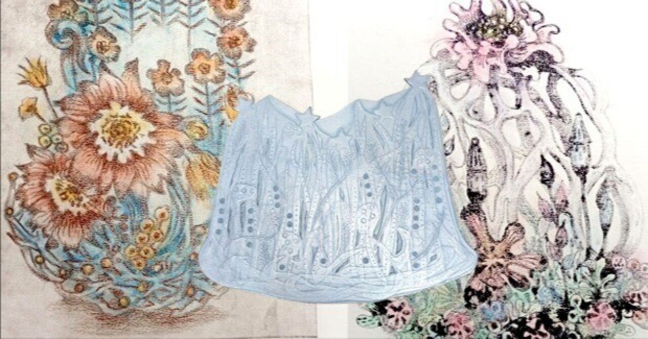 花の冠をモチーフにして版画を制作します。のはずでした。｜かじよこ