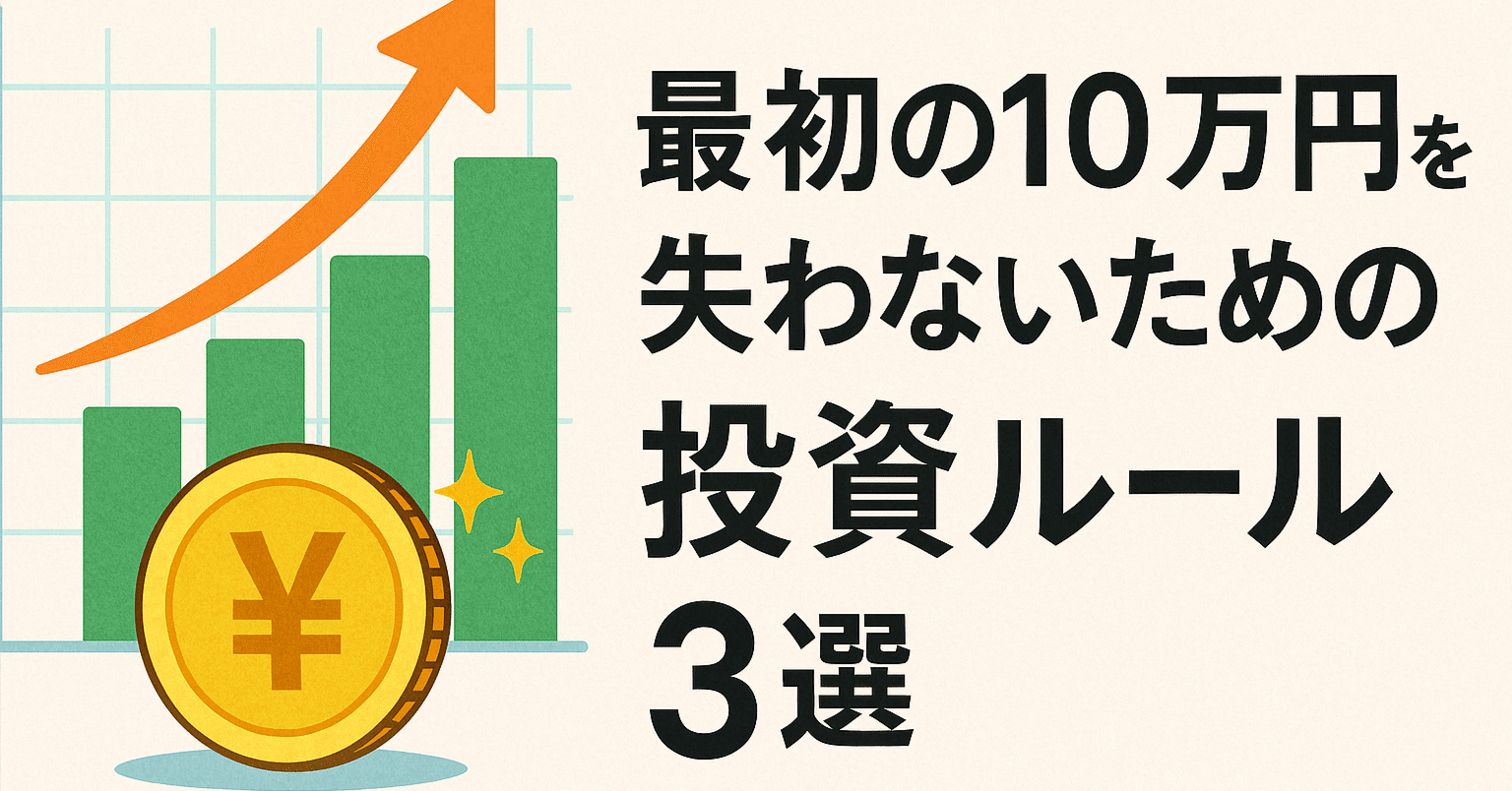 投資コラム】“最初の10万円”を失わないための投資ルール3選｜けいた@30代キャリア研究者_転職/異動2回_FP2級_資産2000万 _毎日朝晩2回投稿_フォロバ