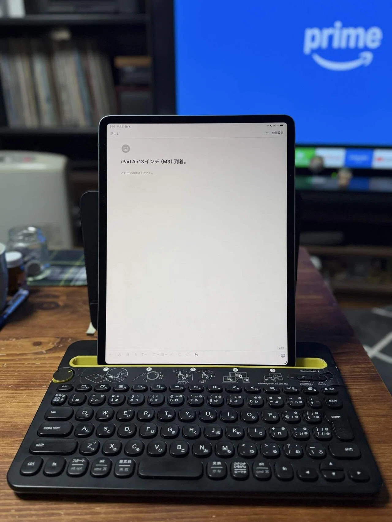iPad Air 13インチ（M3）到着。M4用Magic Keyboardが使えるかAIに相談