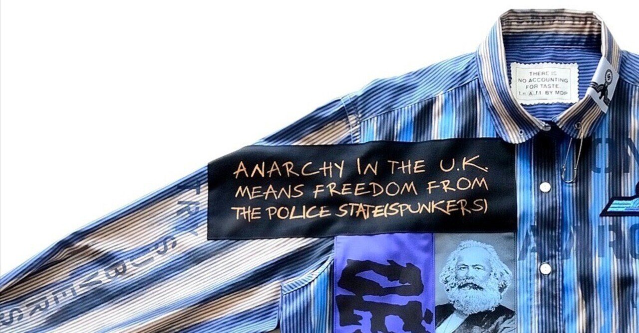 アナーキーシャツ043：胸に止まる青い鷲。｜t.n.A.f.t.