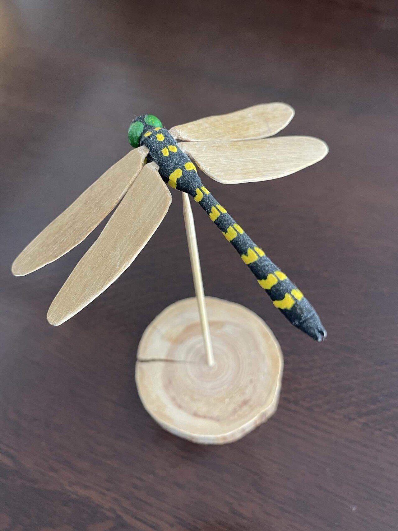 新たな竹の工芸品、カブトムシのヤジロベを試作した話 後翅を追加し