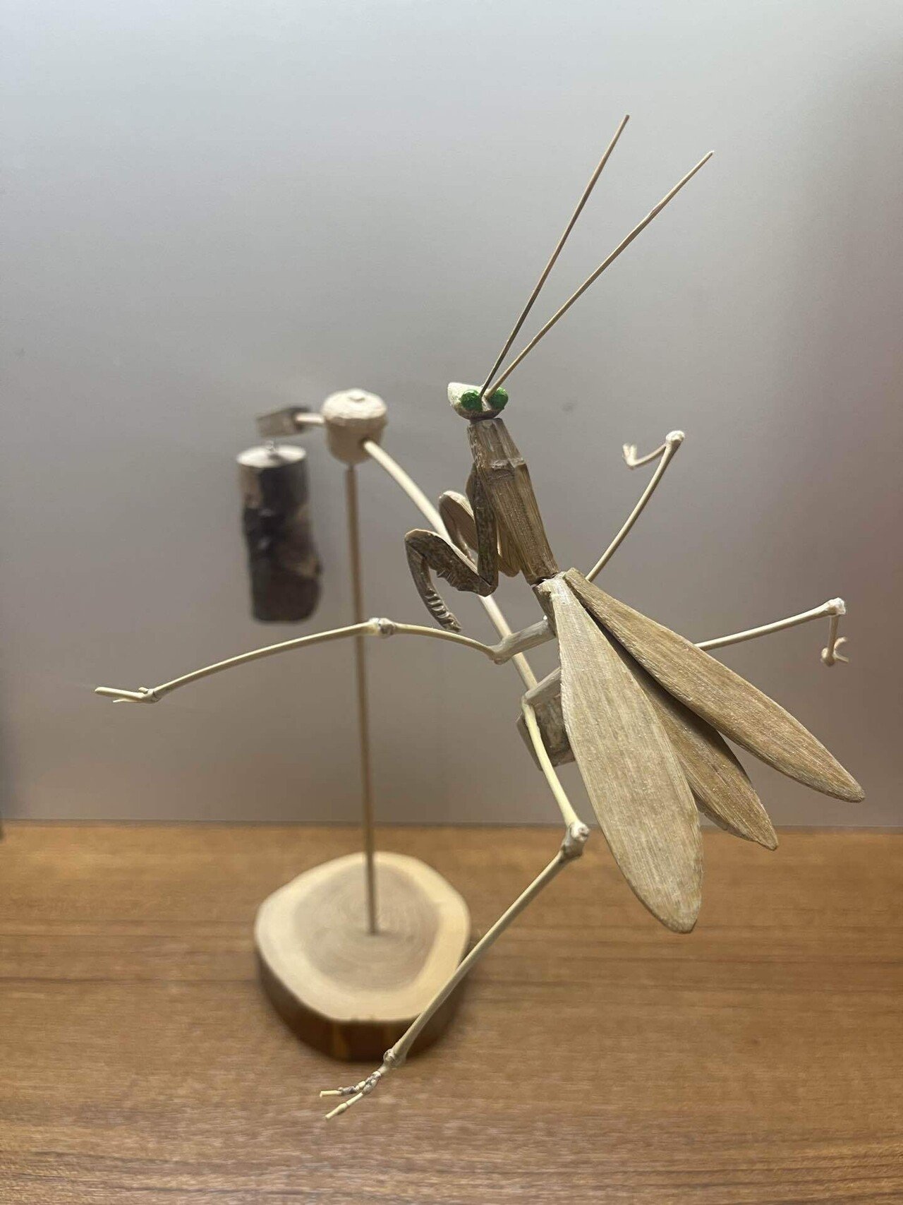 新たな竹の工芸品、カブトムシのヤジロベを試作した話 後翅を追加し