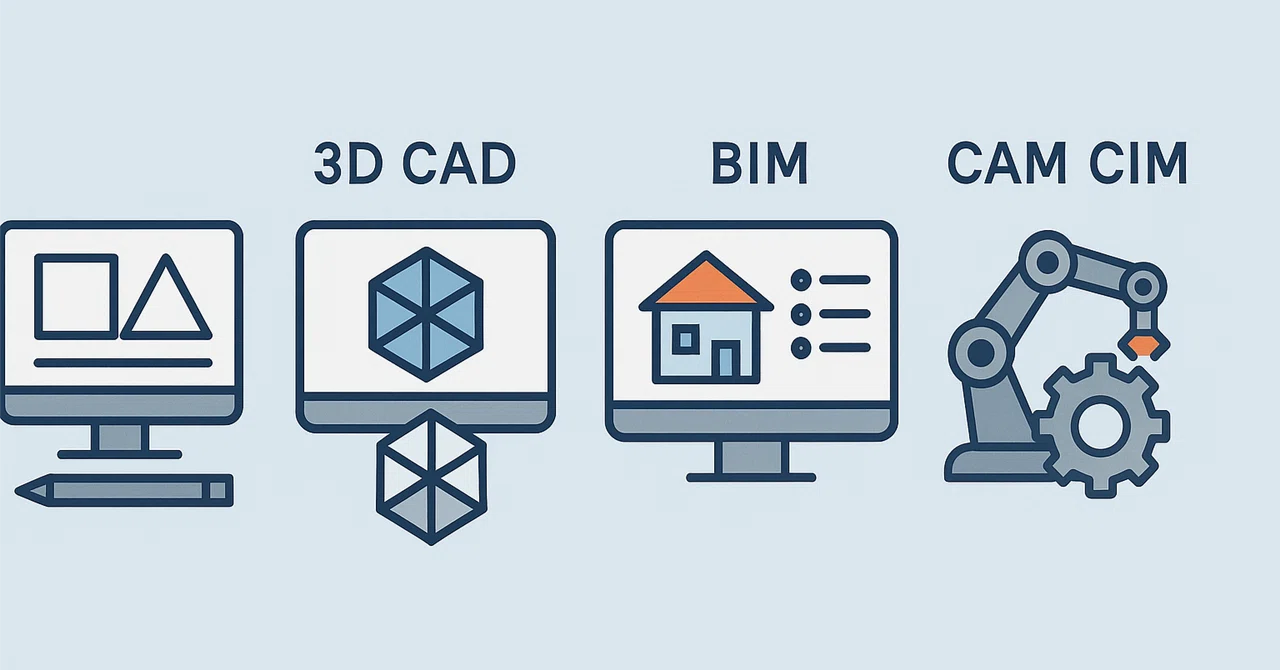 2D／3D／BIM／CAM／CIMの違いが一気にわかる｜sc_cad