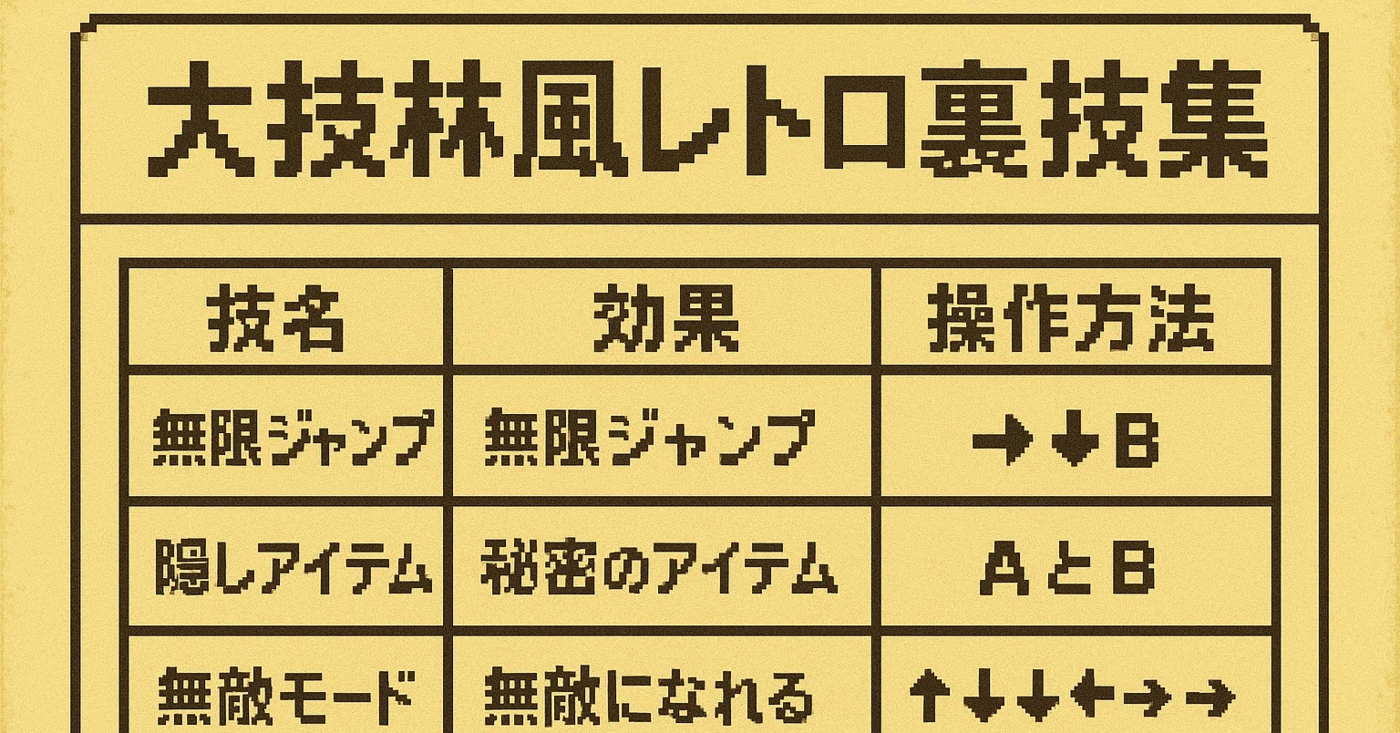 これ考えた人天才 裏技集『大技林』・ひっくり返りのすすめ｜明彦
