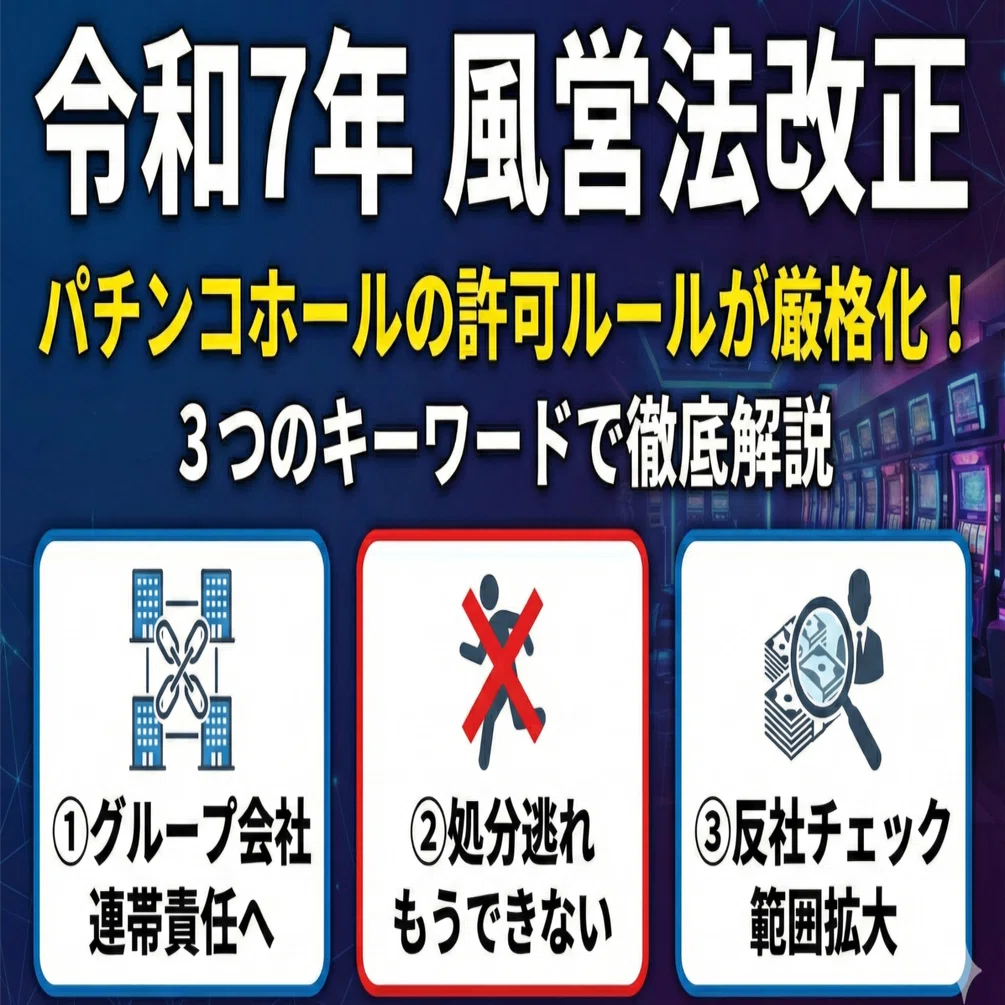 4号営業版】令和7年 風営法改正・解釈運用基準のポイント｜ジェイさん