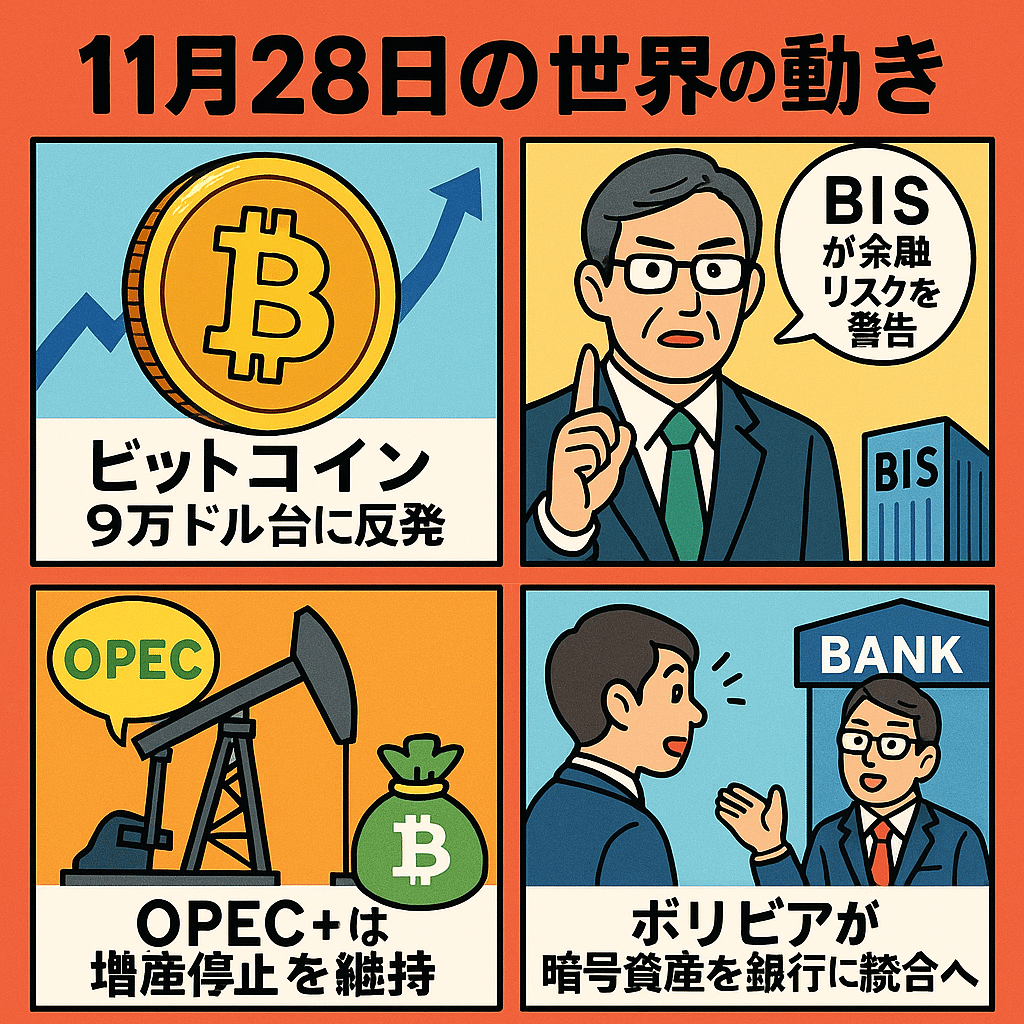 🌍【11月28日の世界の動き】AIと暗号資産の視点で読み解く1日｜みらいじん
