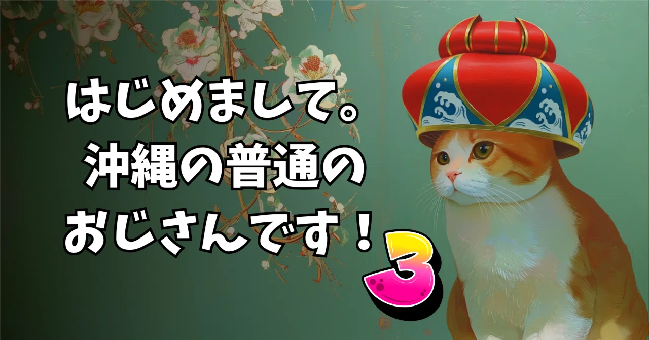 はじめまして、沖縄の普通のおじさんです。3｜tidaa