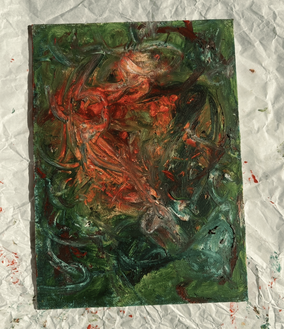 Spiro油絵 水溶性油絵スティックを置いてみる｜うちゅ。