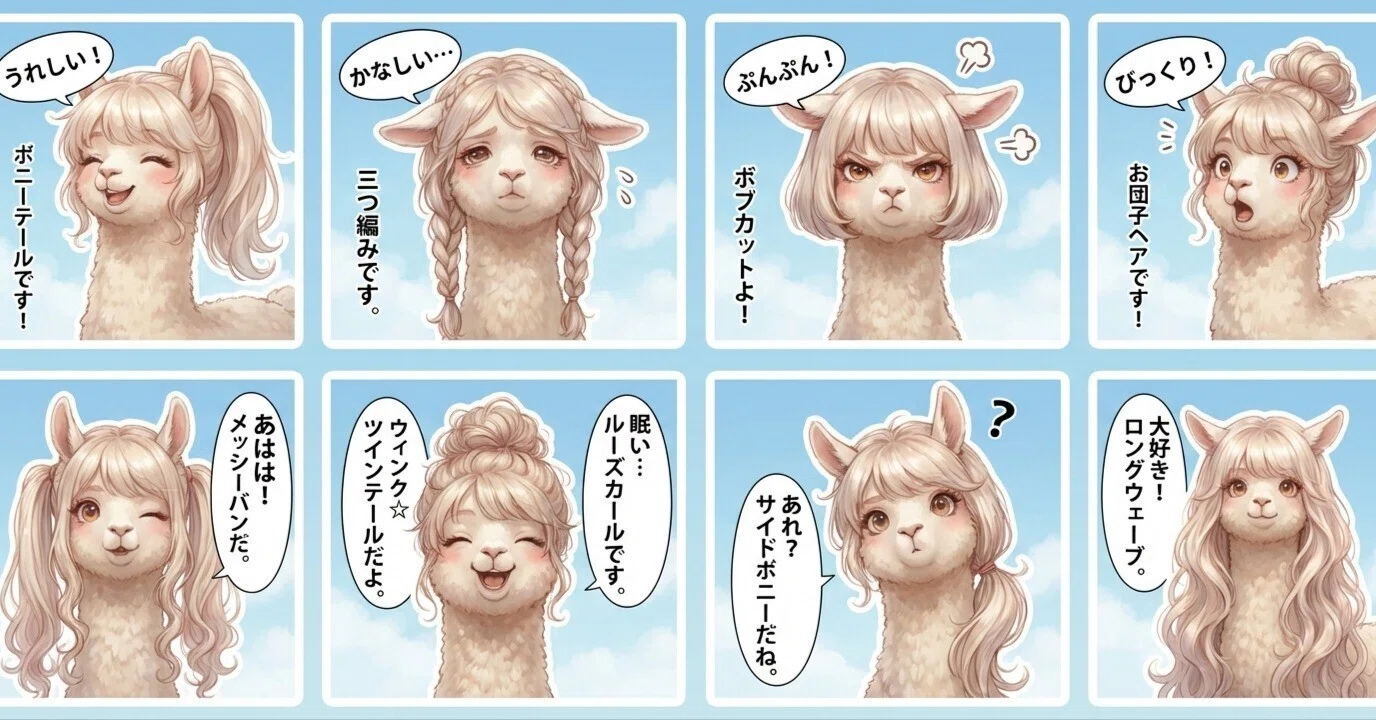 スタンプ画像作成指示で性能テスト, PixAI Reference Prov1.0,ChatGPT