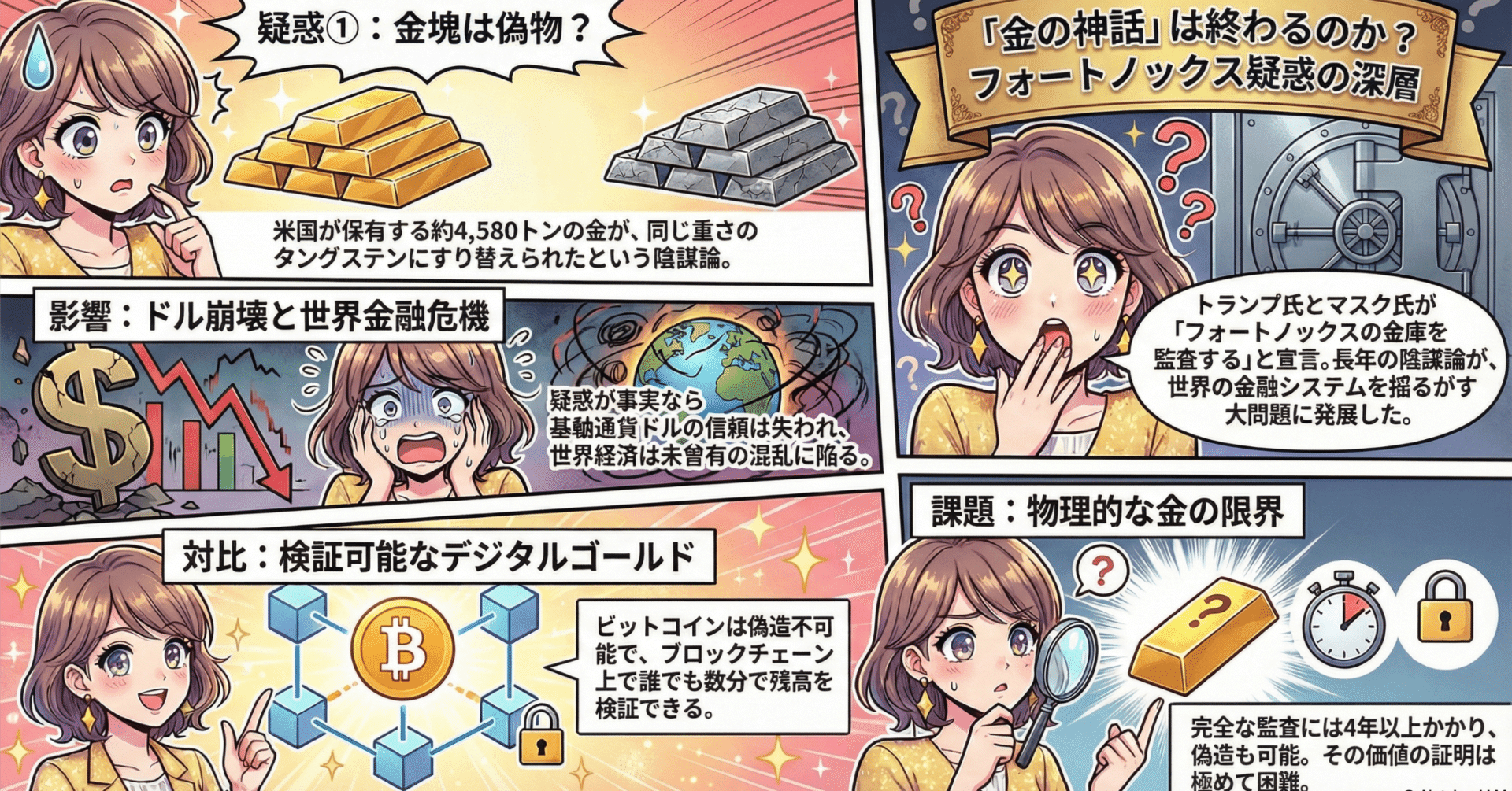 フォートノックス金塊問題：「物理とデジタル」｜Ferica