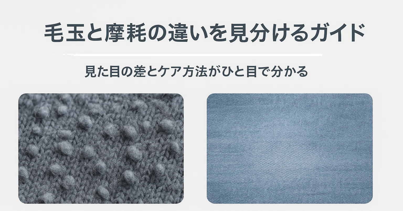 毛玉と摩耗の違いを分かりやすく解説 差と正しい見分け方とケア方法 