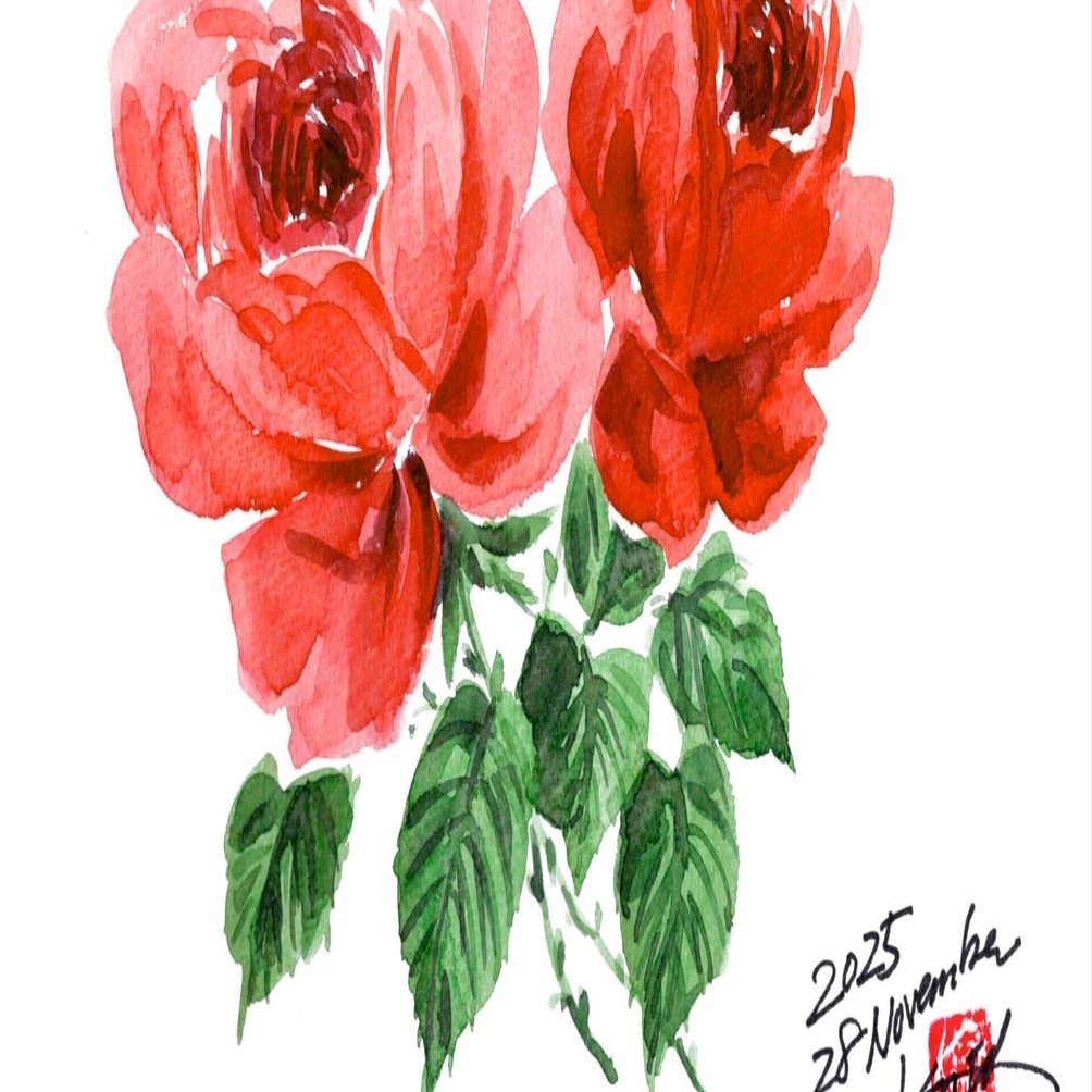 今夜も定番の薔薇で。｜kinta65