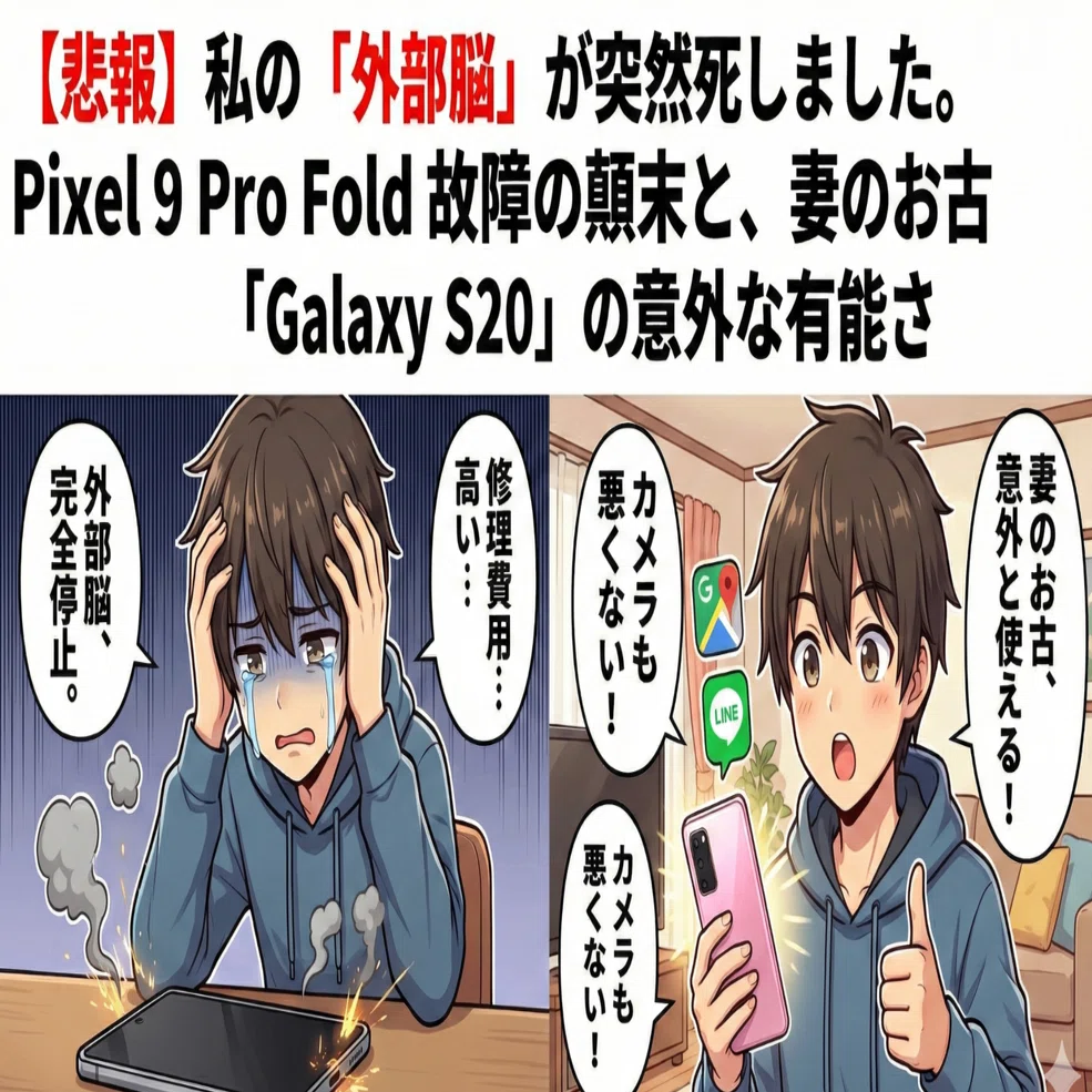 悲報】私の「外部脳」が突然死しました。Pixel 9 Pro Fold 故障の顛末