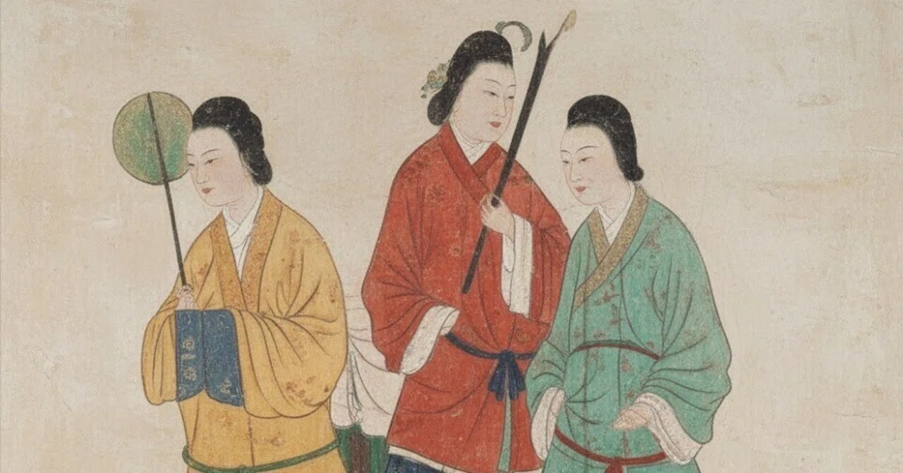 飛鳥高松塚壁画　女子像　壁掛　大型パネル これで私も「飛鳥美人」 高松塚古墳壁画の顔出しパネル設置 奈良