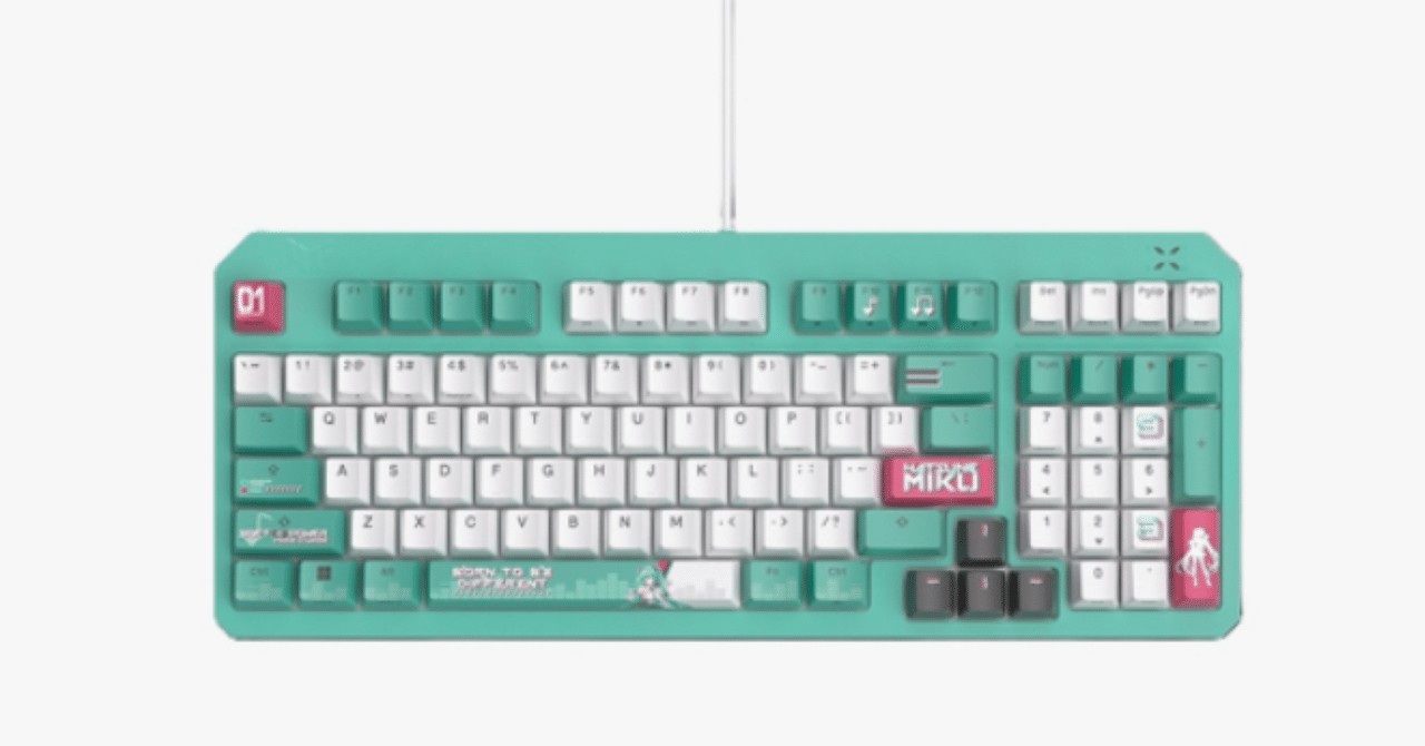 TUF Gaming K3 Gen II 初音ミクエディション ゲーミングキーボード