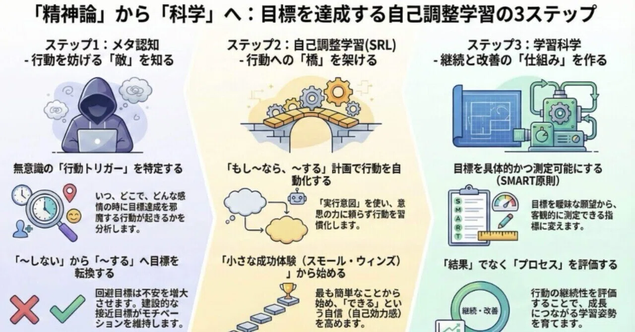 目標設定が学習の成果を変える〜自己調整サイクルを回し、行動トリガー