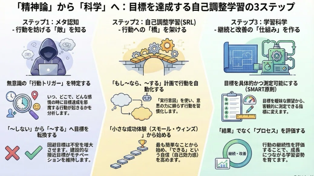 目標設定が学習の成果を変える〜自己調整サイクルを回し、行動トリガー