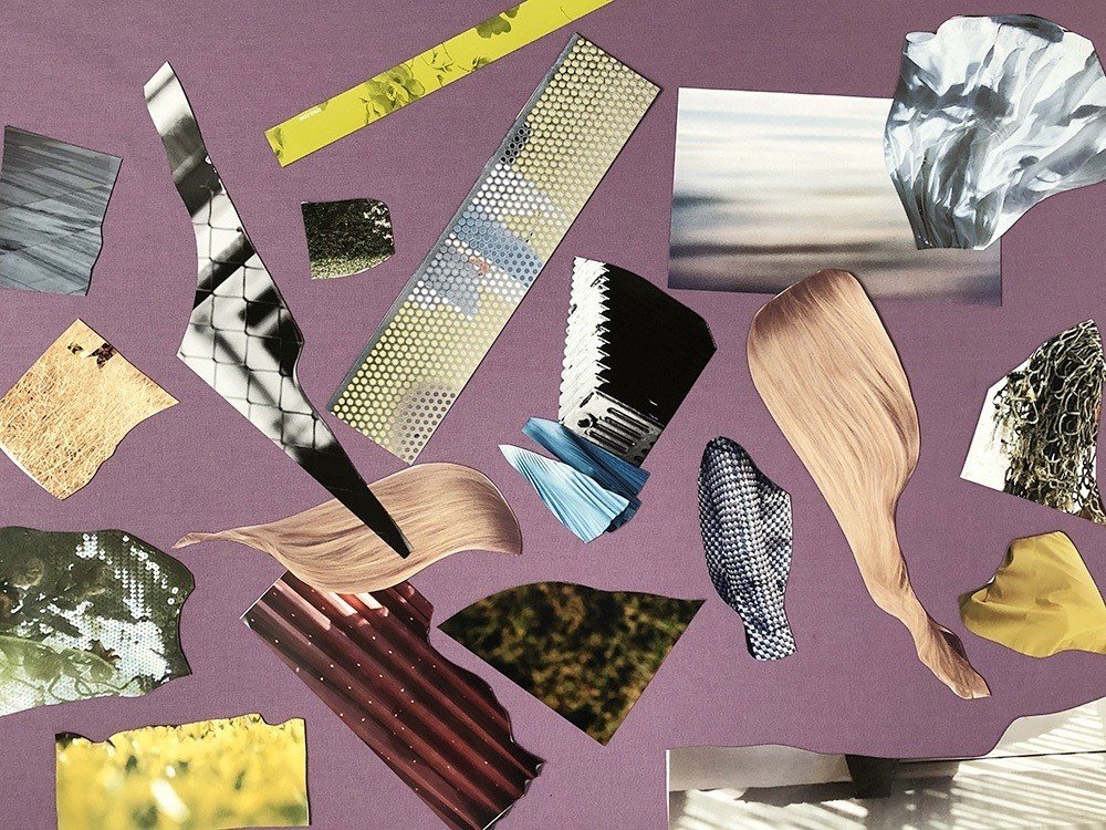 抽象的なコラージュ｜me to te