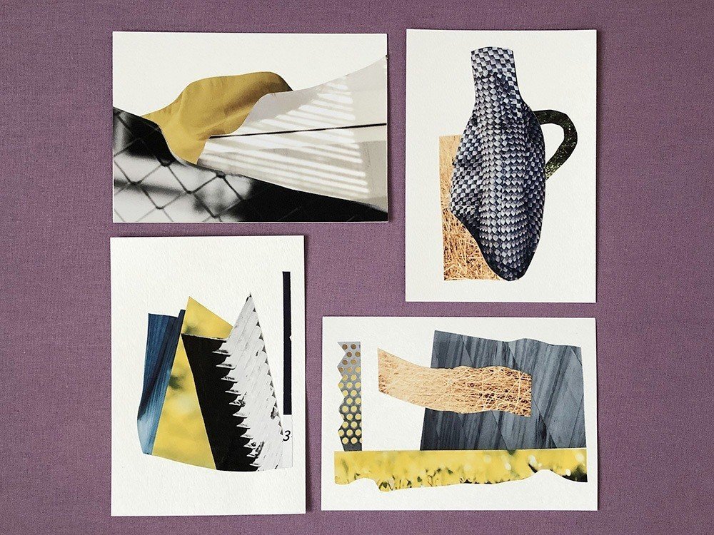 抽象的なコラージュ｜me to te