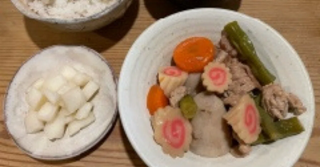 My Narutomaki and Taro Root Stew (2024/1/11)｜かひ2025