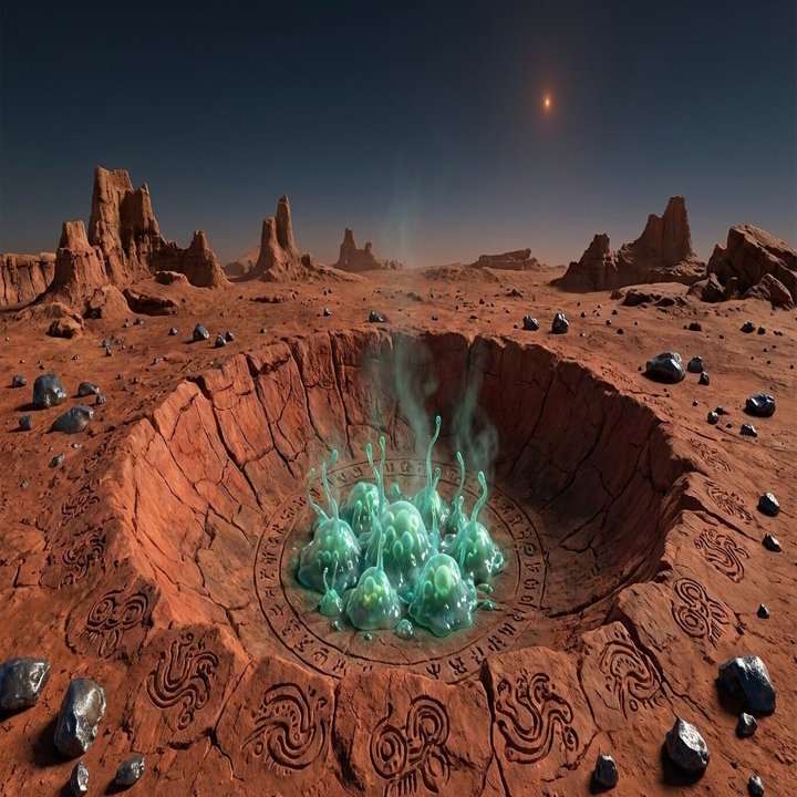 隕石クレーターの地下深くで発見された「生きた微生物」：火星生命探査