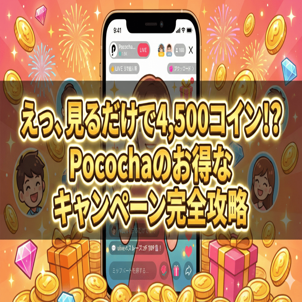 2025年冬】「えっ、始めるだけで4,500コイン？」Pococha のお得なキャンペーンで、あなたが絶対損しないための完全ガイド｜ぺんすと🐧｜ライフデザインサポーター