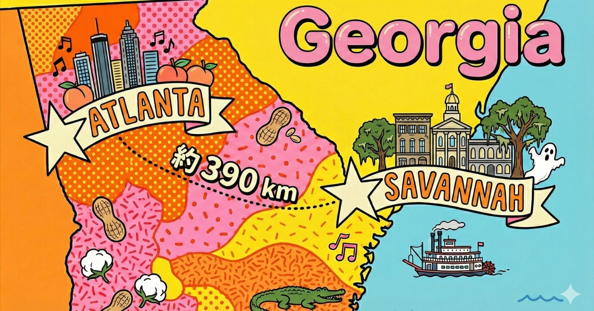 州内といえども片道390km。ジョージア州Savannahへ行って来ました。｜moja