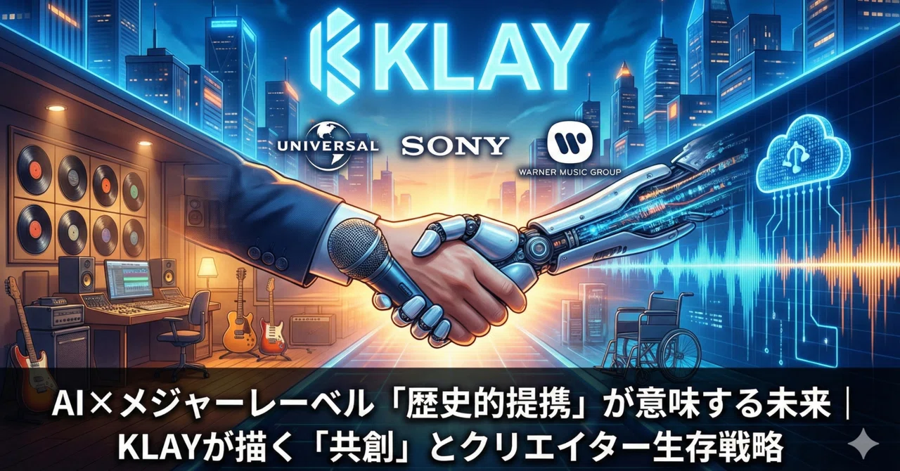 【音楽業界激震】AI×メジャーレーベル「歴史的提携」が意味する未来｜KLAYが描く「共創」とクリエイター生存戦略｜コバヤシノブヨシ