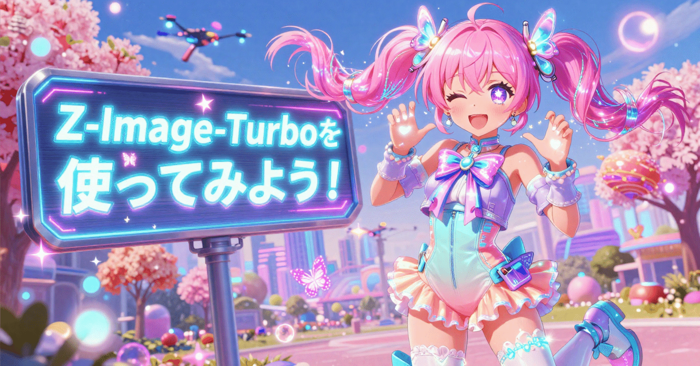 ComfyUIでFP8/GGUF版のZ-Image-Turboを試す（VRAM 8GB以上）｜まゆひらa