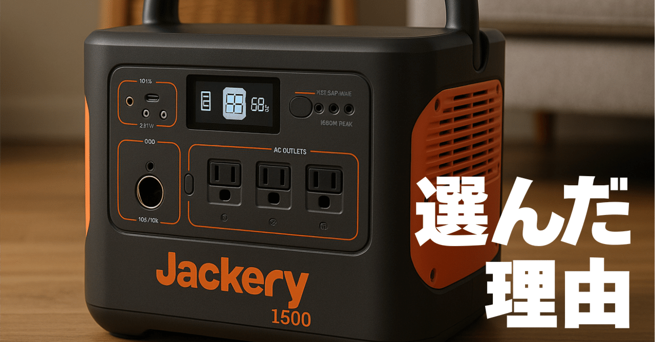 ポータブル電源選びが難しすぎる問題｜しばらく悩んだ末に「Jackery