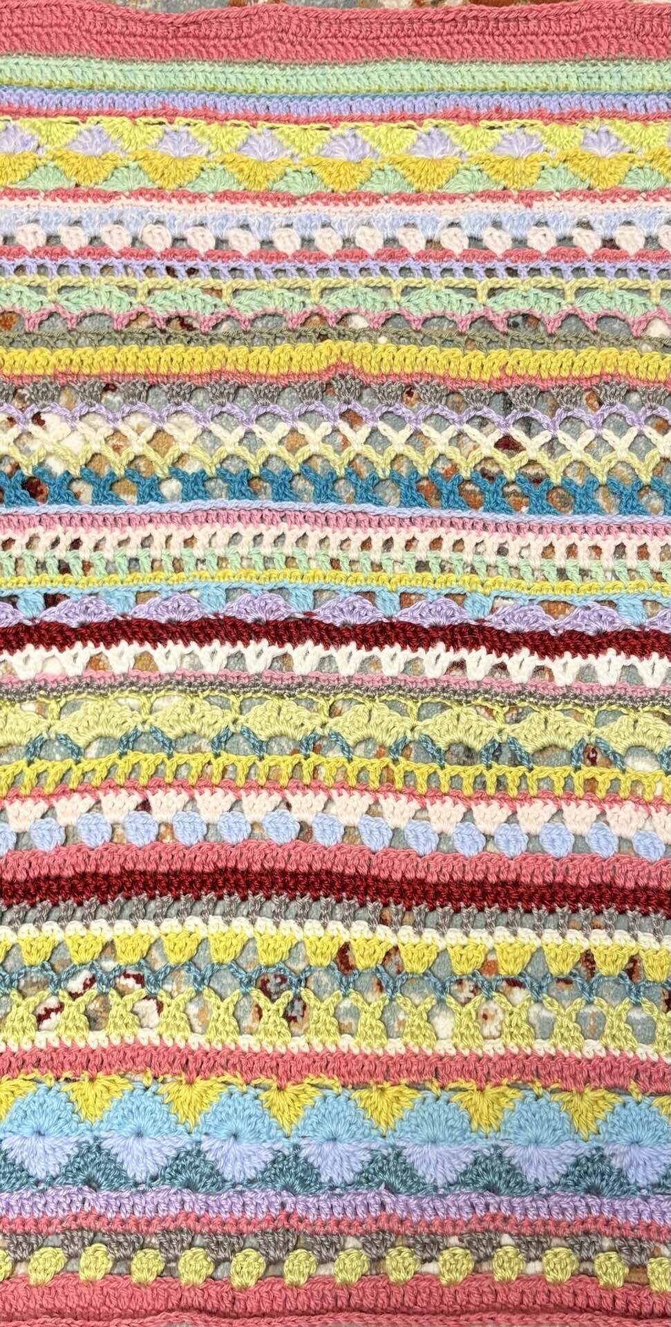 スパイシーブランケットを編んだよ｜もね