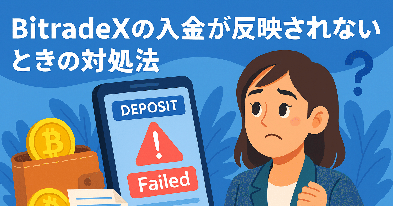 BitradeXで入金が反映されないときの対処法｜初心者向け完全ガイド【2025年最新版】｜カズキ