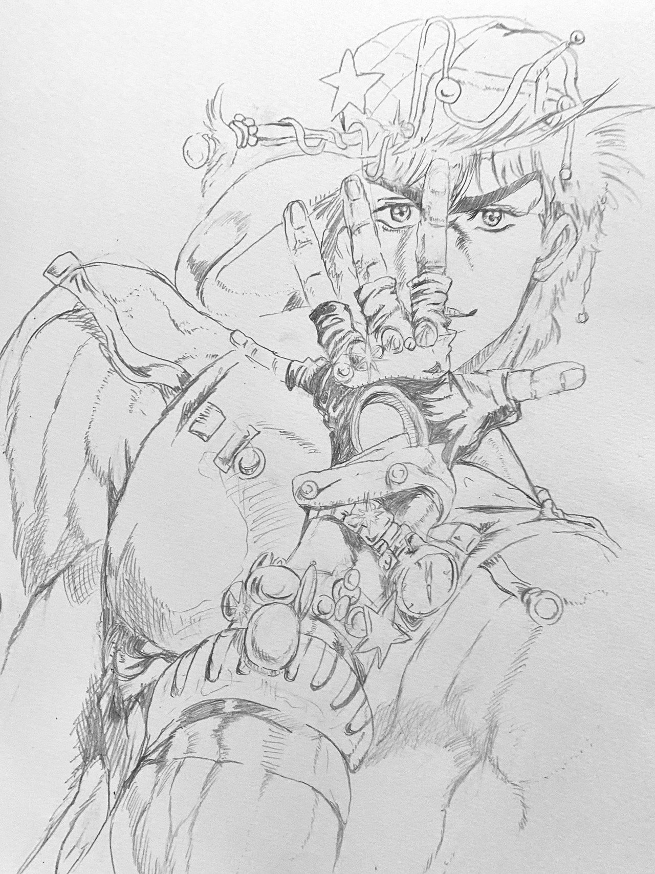 ジョジョ模写31日目 ななしくん Note