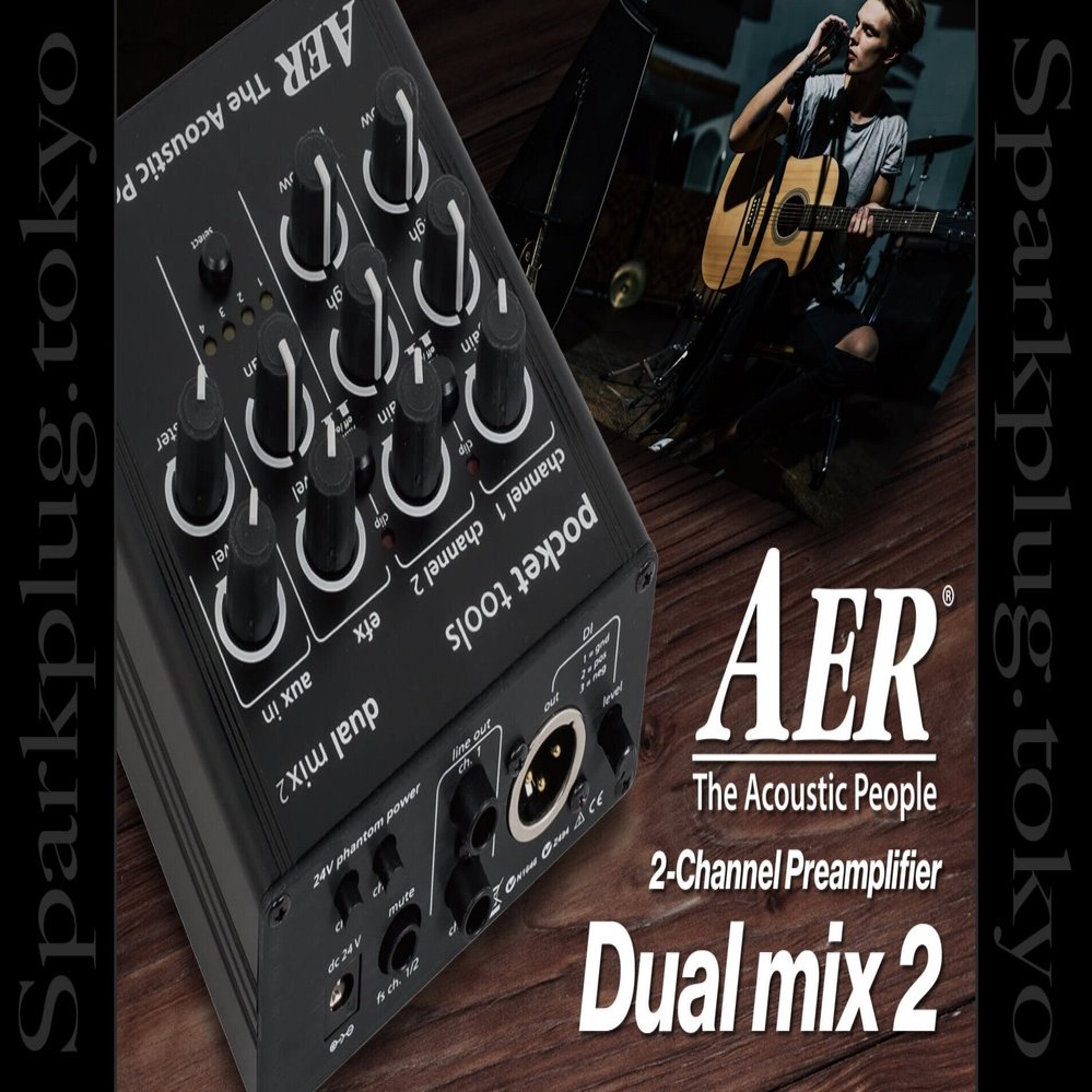 ギター AER Dual Mix アコースティックサウンドを知り尽くしたAERによる2チャンネル