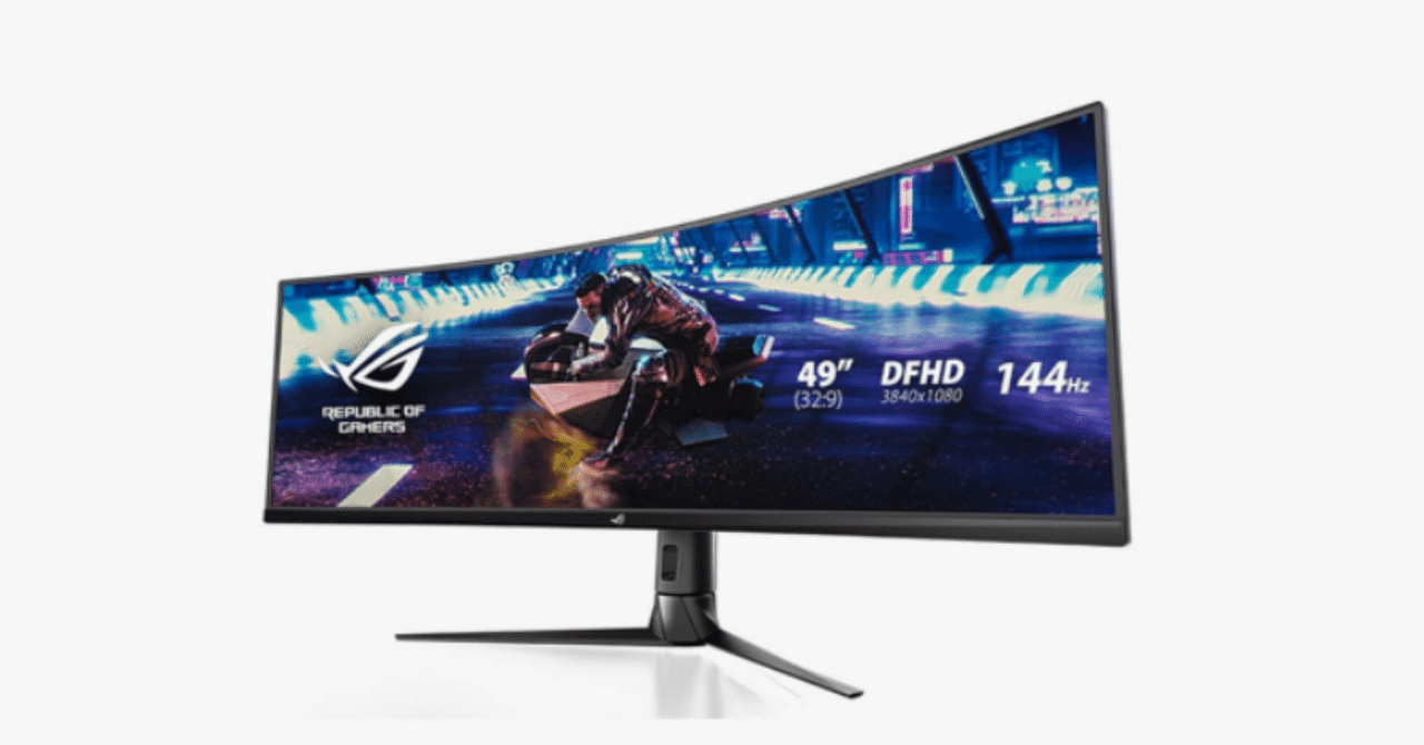 【極美品】ゲーミング　モニター ASUS ゲーミングモニターROG Strix XG49VQ（49インチ / 32:9湾曲