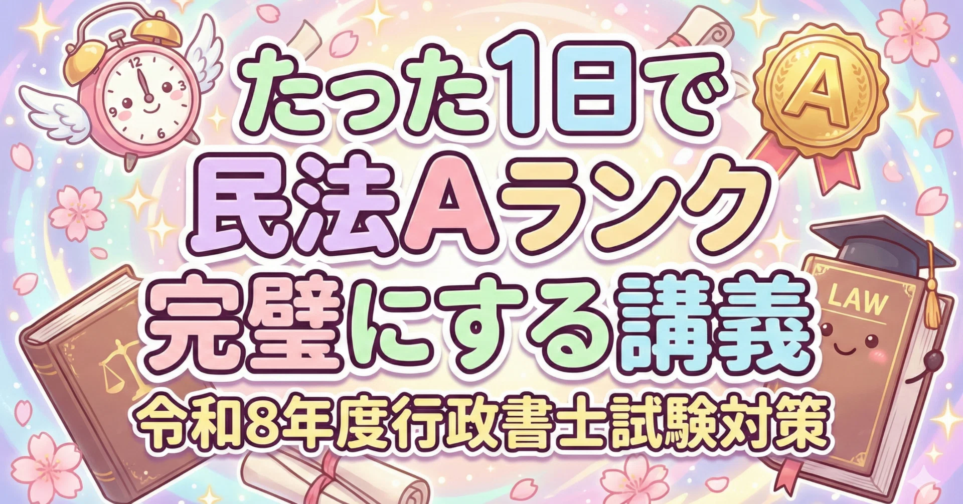 【中古】 ランクアップ行政書士（民法） 120】たった1日で民法Aランクを完璧にする講義／令和8年度行政