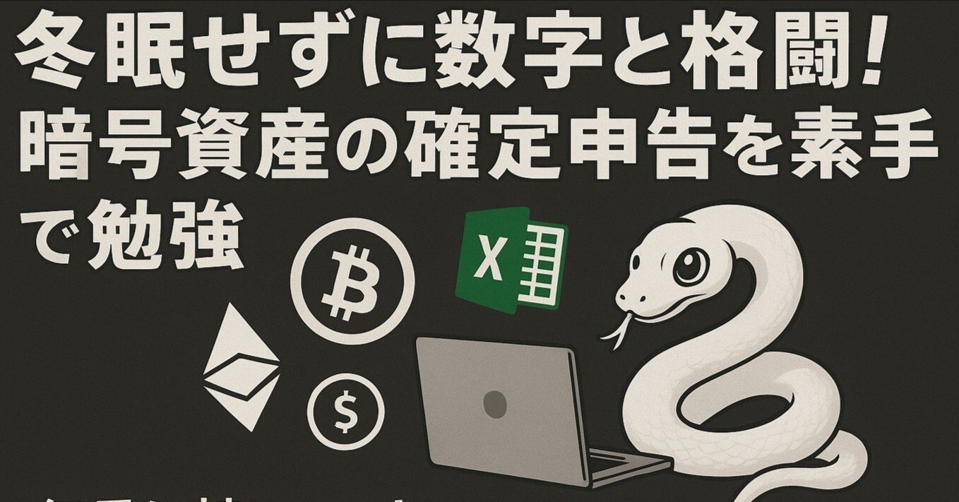冬眠せずに数字と格闘！暗号資産の確定申告を素手で｜巳華_Mićano