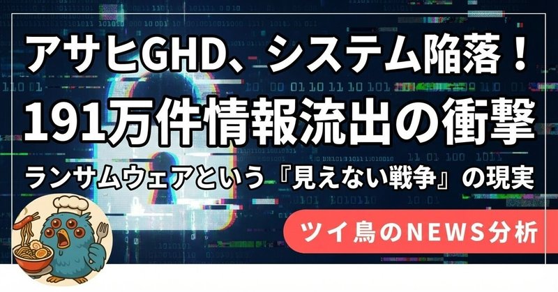 アサヒGHDの191万件流出。社長は「想定外」と謝罪。彼らは無防備だったわけじゃない。皮肉にも最強の防御「ゼロトラスト」へ移行する『最中』を狙われた。鉄壁が崩れた真の理由を解説する