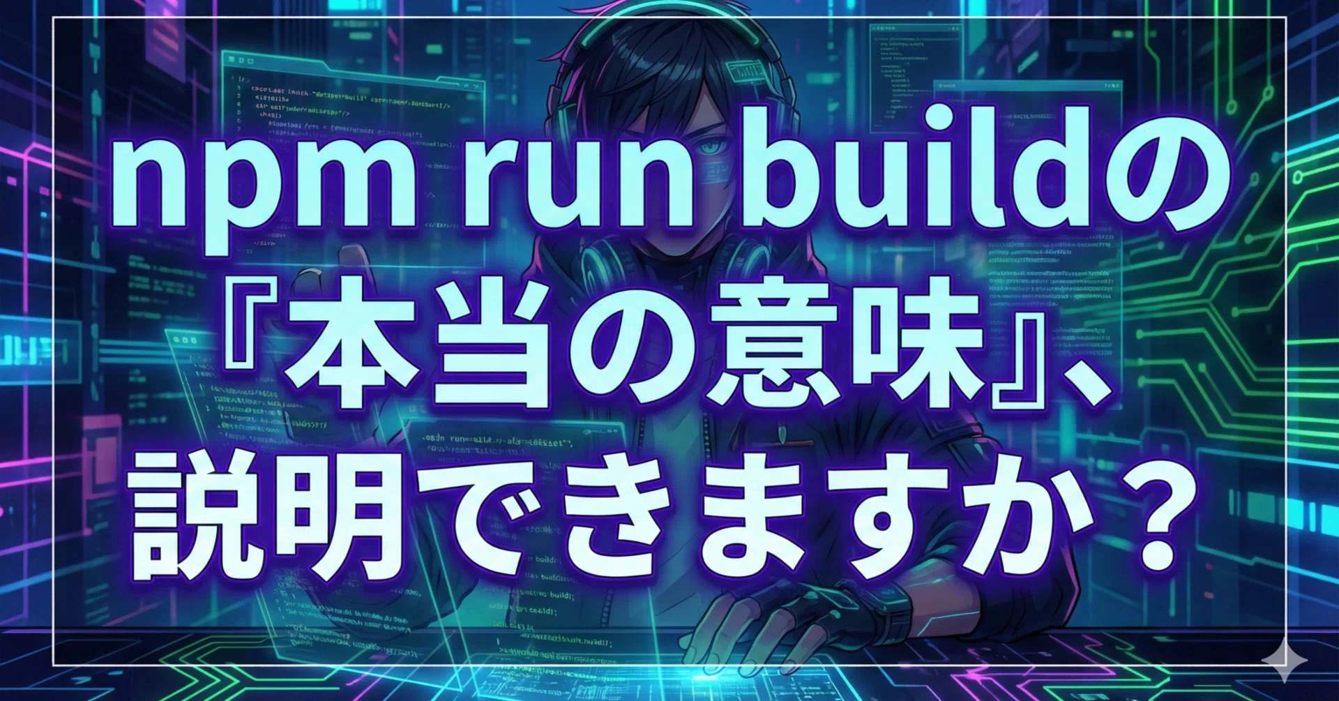 npm run buildの「本当の意味」、説明できますか？開発では動くのに