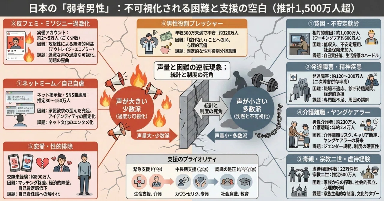 弱者男性1500万人時代という問いをめぐって｜セッ**の読みもの
