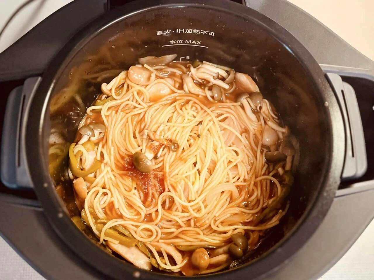 ホットクックデビューは“ほったらかしナポリタン”でした｜bkun
