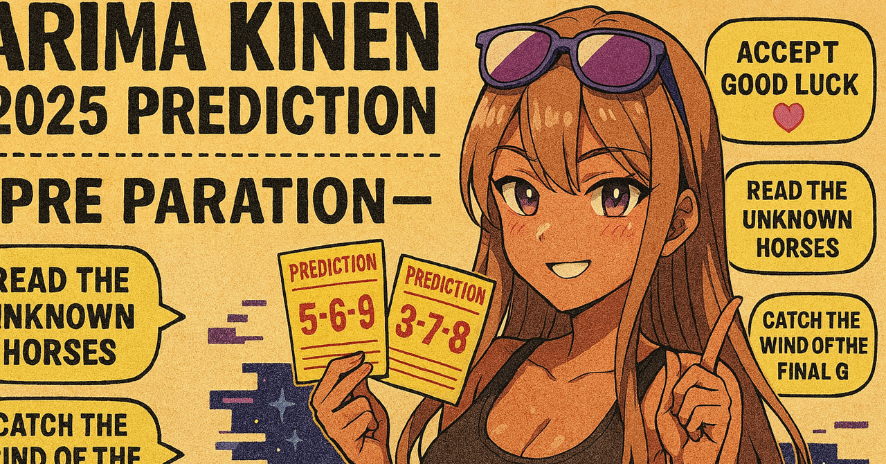 2025年有馬記念予想 下準備編｜えでぃたん