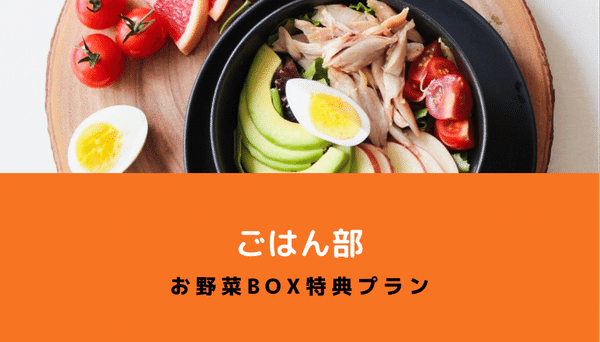 お野菜BOX特典プラン