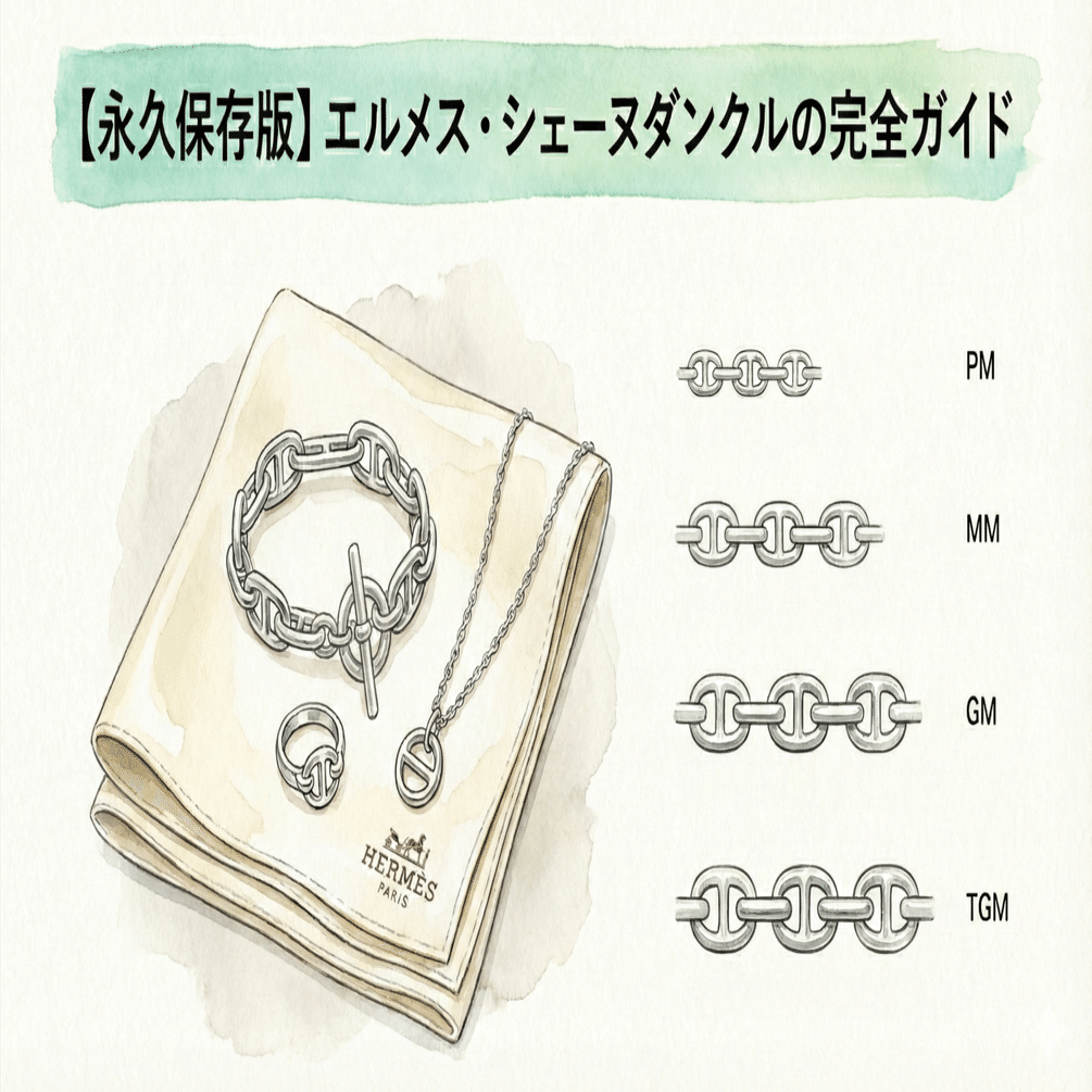 永久保存版】エルメス・シェーヌダンクルの完全ガイド：サイズ選びと
