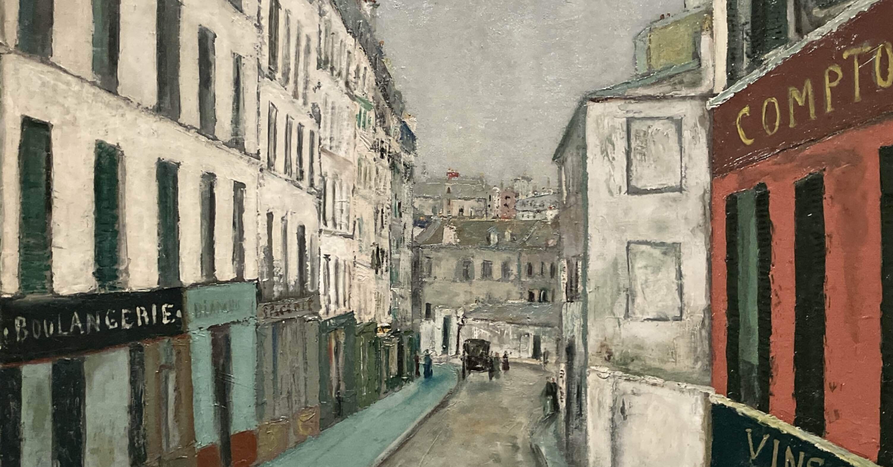 モーリス ユトリロ 絵 縦18センチ横22センチ モーリス ユトリロ 絵 縦