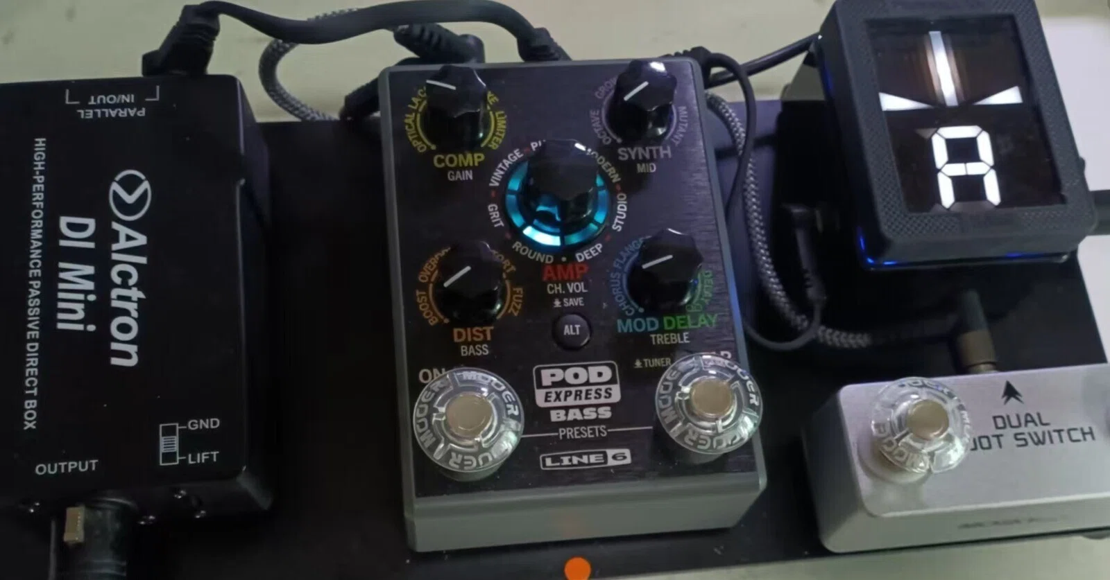 Line6 PODexpress Bassでミニマルなエフェクトボード構想してみた！ 仮