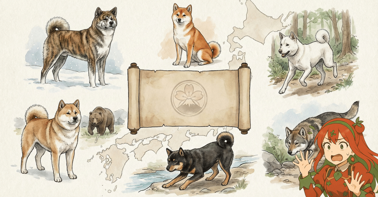 リサーチ・レポート】“日本犬”はなぜ6種類だけ？――国の天然記念物になった犬たちの物語｜とまとの気分次第研究所, image size:1280x670