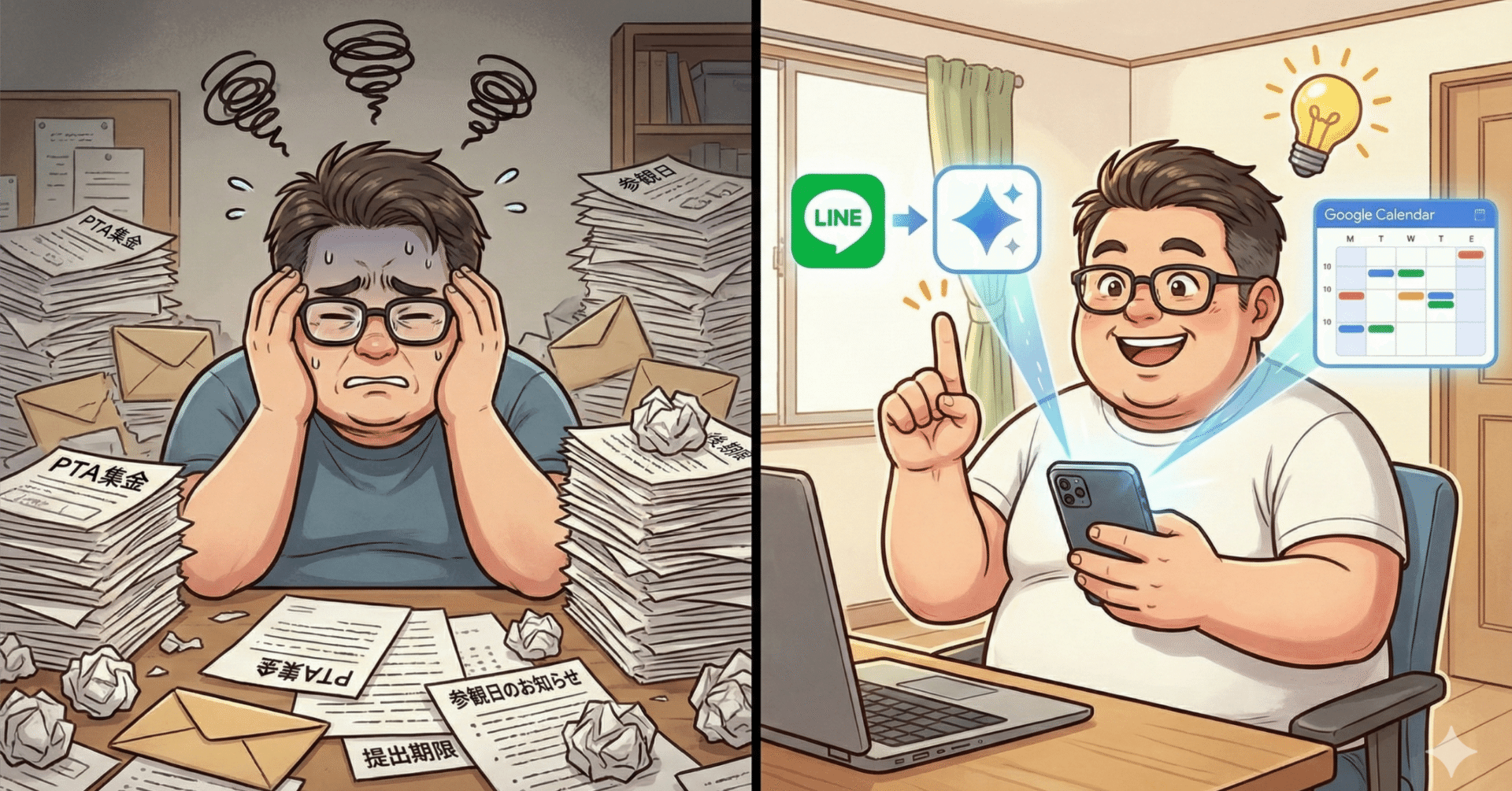 学校のプリント地獄にサヨナラ！LINE×GeminiでGoogleカレンダー＆Todo